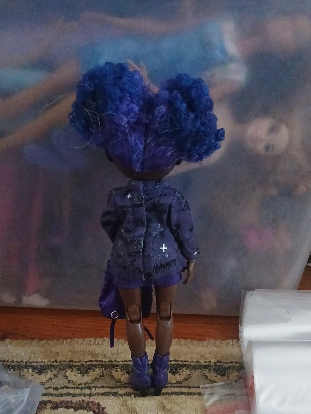 Rainbow High Purple Fashion Doll with Backpack - Kids Toys